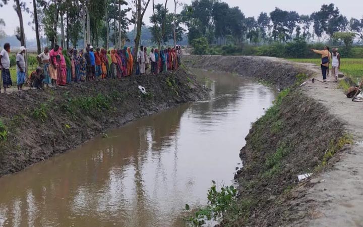 নকলায় খাল খননে অব্যয়িত ৭৮ লাখ টাকা সরকারি কোষাগারে ফেরত