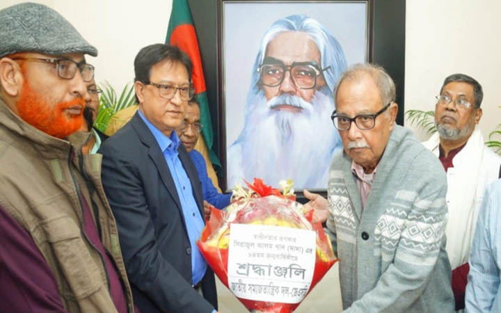 মুক্তিযুদ্ধের সংগঠক সিরাজুল আলম খানের জন্মদিন পালিত