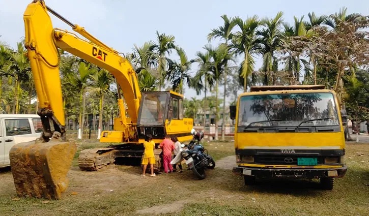 শ্রীপুরে অবৈধ বালু উত্তোলন, জরিমানা ৪ লাখ টাকা