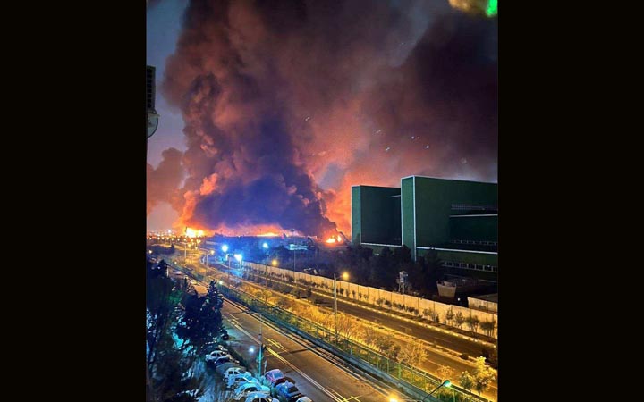 তেহরানের মেহরাবাদ আন্তর্জাতিক বিমানবন্দরে ইসরায়েলের হামলা