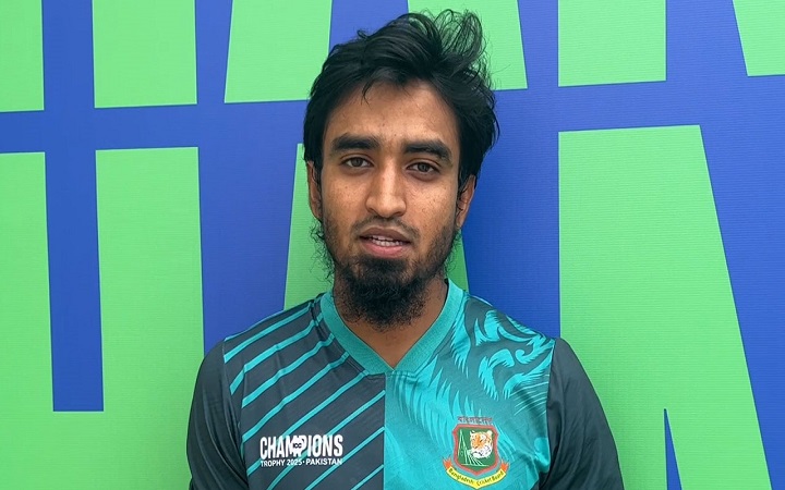 প্রস্তুতি ম্যাচ থেকেই উইকেট বোঝায় চেষ্টায় তানজিম সাকিব
