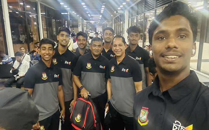 ইংল্যান্ডের বিপক্ষে সিরিজ খেলতে দেশ ছাড়ল বাংলাদেশ