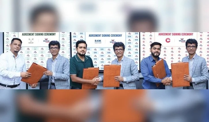 র নেশন, ক্যাফে রিও ও বেসক্যাম্পের সঙ্গে ওয়ালটন প্লাজার চুক্তি