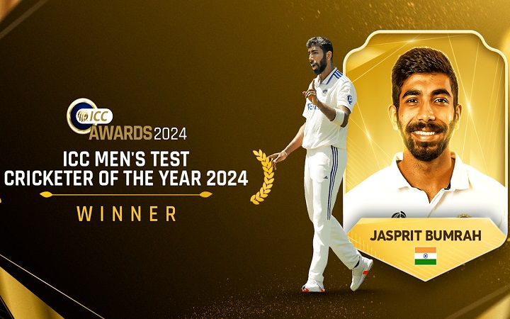বর্ষসেরা টেস্ট ক্রিকেটারের পুরস্কারও বুমরার ঝুলিতে