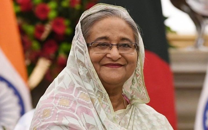 বঙ্গবন্ধুর জীবন ও কর্মের ওপর সর্ববৃহৎ স্ক্রল পেইন্টিংয়ের উদ্বোধন করলেন প্রধানমন্ত্রী