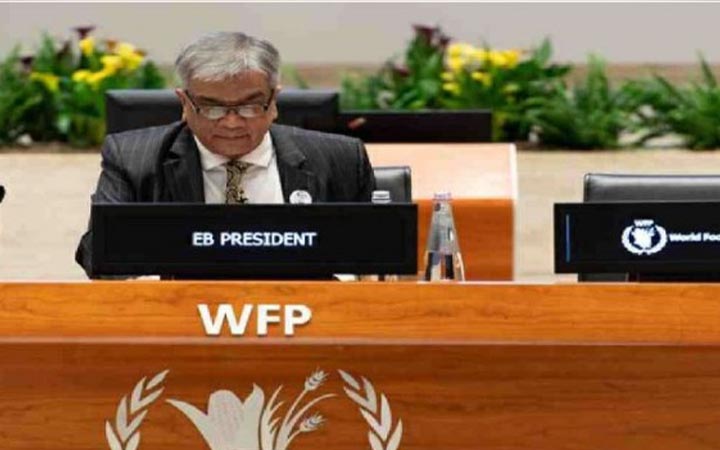 ডব্লিউএফপি’র নির্বাহী বোর্ডের সভাপতি বাংলাদেশ